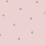 Holden Decor Polka Dot Pink & Gold Wallpaper 12604