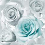 Muriva Madison Floral Glitter Aqua Wallpaper 139523