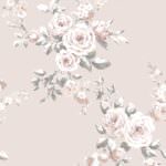 Catherine Lansfield Canterbury Floral Blush Pink & White Wallpaper 165504