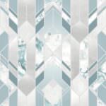 Muriva Elixir Geometric Marble Shapes Teal Wallpaper 167503