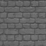 Rasch Brick Effect Black Wallpaper 226744
