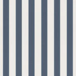Rasch Kids Striped Nursery Navy & White Wallpaper 246049