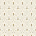 Rasch Art Deco Fan Cream Wallpaper 433227