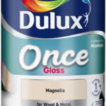 Dulux Once Gloss Paint 750ml Magnolia