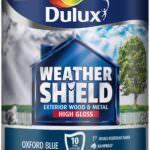 Dulux Weathershield Exterior Paint Gloss 750ml Oxford Blue