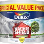 Dulux Weathershield Smooth Masonry Paint White 7.5L White