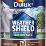 Dulux Weathershield Exterior Paint Satin 750ml Hazelnut Truffle