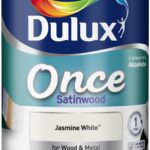 Dulux Once Satinwood Paint 750ml Jasmine White