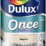 Dulux Once Satinwood Paint 750ml Magnolia