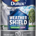 Dulux Weathershield Exterior Paint Satin 750ml Gallant Grey