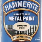 Hammerite Direct to Rust Smooth Metal Paint 750ml Cream