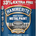 Hammerite Hammered Direct to Rust Metal Paint 1L Black