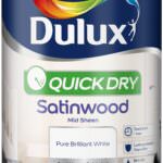 Dulux Quick Dry Satinwood Paint 750ml White