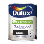 Dulux – Quick Dry Satinwood Paint 750ml Black