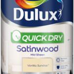 Dulux – Quick Dry Satinwood Paint 750ml Vanilla Sundae