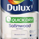 Dulux – Quick Dry Satinwood Paint 750ml Blossom White