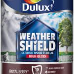 Dulux Weathershield Exterior Paint Gloss 750ml Royal Berry