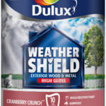 Dulux Weathershield Exterior Paint Gloss 750ml Cranberry Crunch