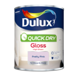 Dulux Quick Dry Gloss Paint 750ml Pretty Pink