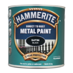 Hammerite SATIN Direct to Rust Metal Paint 2.5L Black