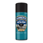 Hammerite SATIN Direct to Rust Metal Paint 400ml Aerosol Black