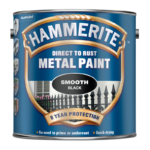 Hammerite Direct to Rust Smooth Metal Paint 2.5L Black