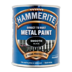 Hammerite Direct to Rust Metal Paint Smooth Black Finish 750ML