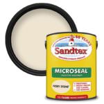 Sandtex 5L Ultra Smooth Masonry Paint Ivory Stone