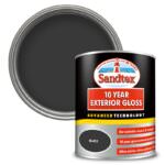 Sandtex 10 Year Exterior Gloss Wood & Metal Paint 750ml Black
