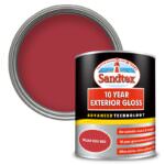 Sandtex 10 Year Exterior Gloss Wood & Metal Paint 750ml Pillar Box Red
