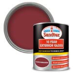 Sandtex 10 Year Exterior Gloss Wood & Metal Paint 750ml Classic Burgundy