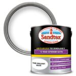 Sandtex 10 Year Exterior Satin Wood & Metal Paint 2.5L White
