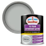 Sandtex 10 Year Exterior Satin Wood & Metal Paint 750ml Cloudy Day
