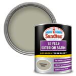 Sandtex 10 Year Exterior Satin Wood & Metal Paint 750ml Soothing Green
