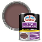 Sandtex 10 Year Exterior Satin Wood & Metal Paint 750ml Autumn Chestnut