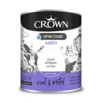 Crown 750ml One Coat Satin Pure Brilliant White
