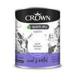Crown 750ml Quick Dry Satin Pure Brilliant White