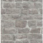 Erismann Brix Brick Effect Pale Grey Wallpaper 5818-10
