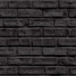 Arthouse Black Brick Wallpaper 623007