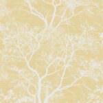 Holden Decor Whispering Trees Sparkle Dusky Yellow Wallpaper 65621