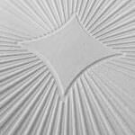 AS Creation Blown Vinyl Starburst Geometric White Wallpaper 6639-17