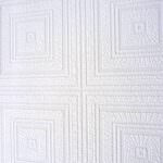 AS Creation Blown Vinyl Geometric White Wallpaper 6640-13