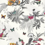 Arthouse Mystical Forest White Wallpaper 664802