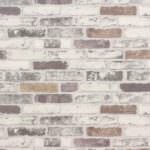 Erismann Brix Brick Effect Natural Grey Wallpaper 6703-10