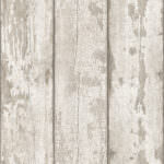 Arthouse Washed Wood White Wallpaper 694700