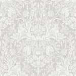 Holden Decor Harlen Woodland Damask Grey & White Wallpaper 90160