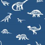 Holden Decor Dino Dictionary Blue Wallpaper 90901