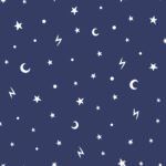 Holden Decor Stars and Moons Navy Wallpaper 90982