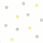 Holden Decor Polka Dots Grey & Yellow Wallpaper 91002