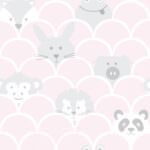 Holden Decor Peek a Boo Kids Animals Pink Wallpaper 91031